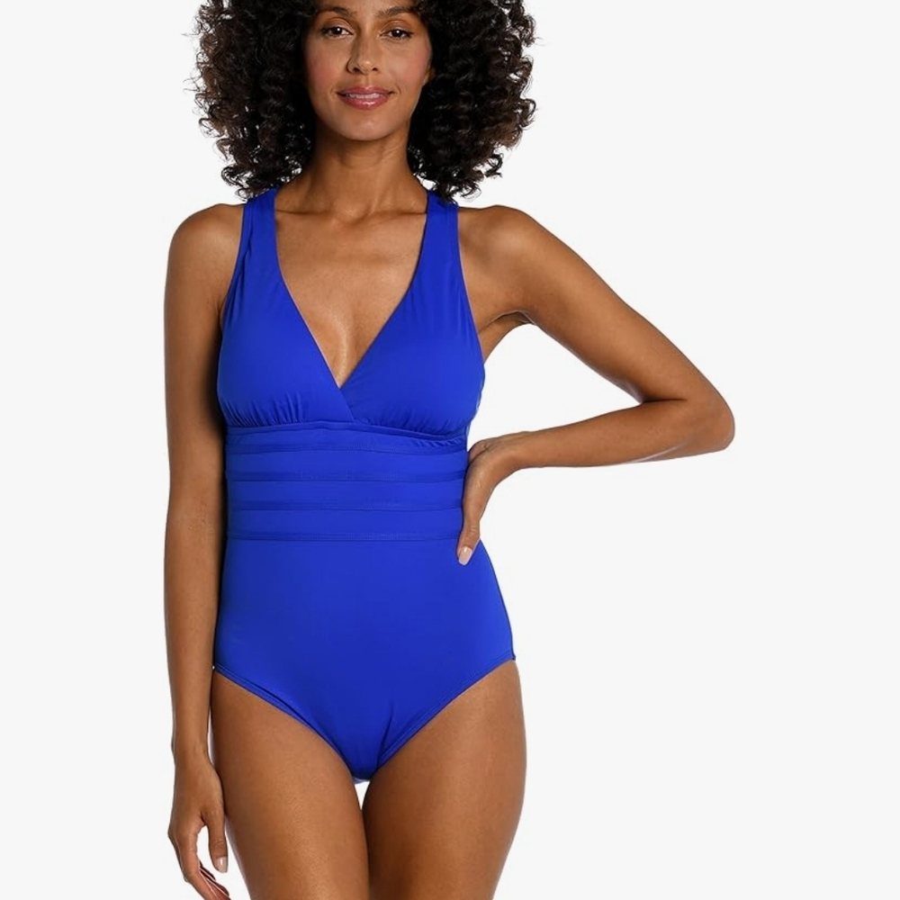 La Blanca NWT Royal Blue One-Piece Swimsuit